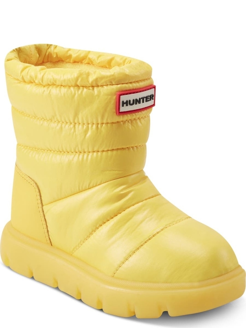 Hunter Yellow Puffy Winter Boots - Picture 2 of 4